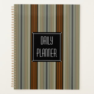 HAMbyWG - Photo Daily Planner - Ivory Deco Stripe