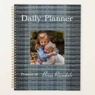 HAMbyWG - Photo Daily Planner - Pale Blue Texture