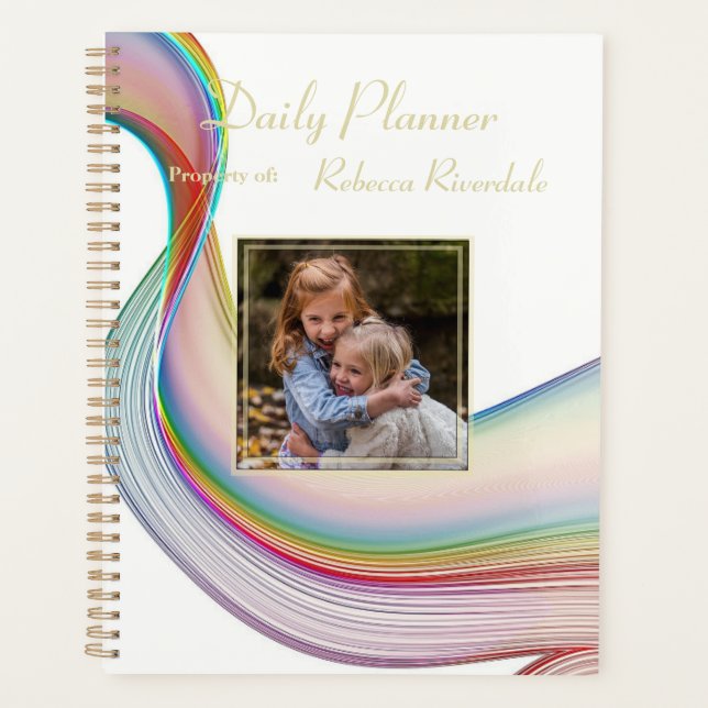 HAMbyWG - Photo Daily Planner - Rainbow Scroll (Front)