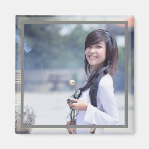 HAMbyWG - Photo Magnet with a Double Border