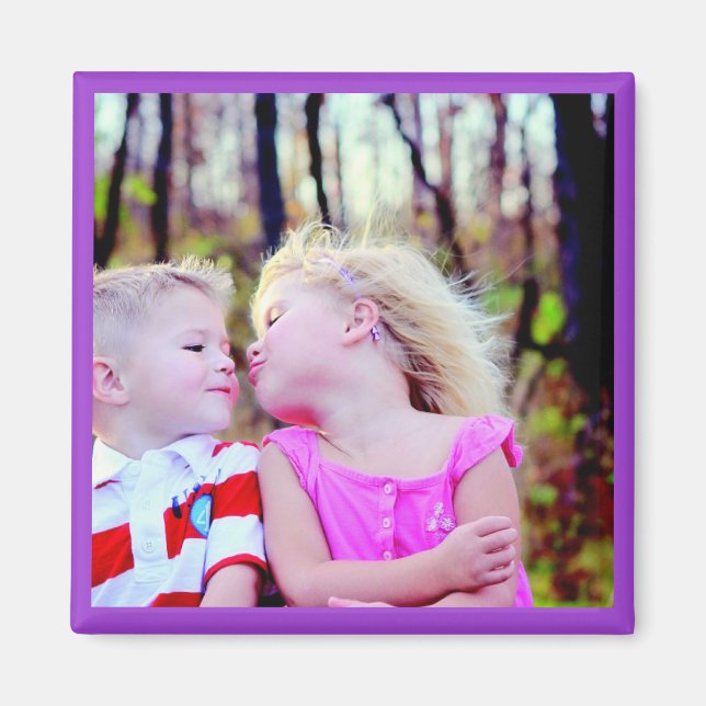 HAMbyWG - Photo Magnet with a iolet Border (Front)