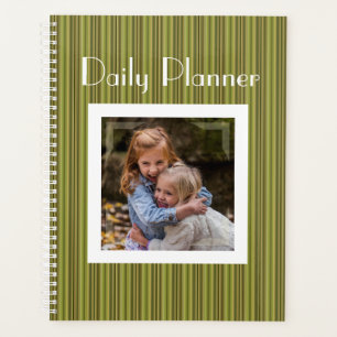 HAMbyWG - Photo Planner -  Avocado Green Stripe