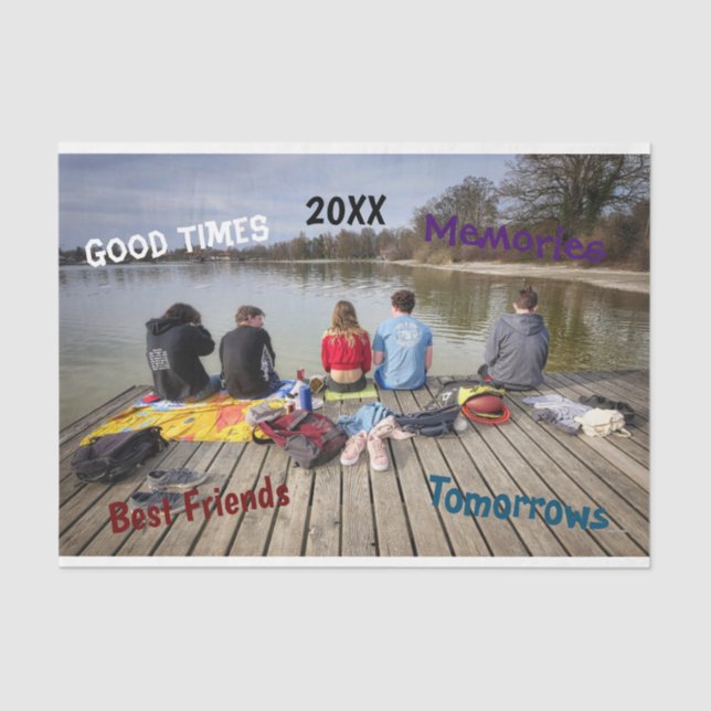 HAMbyWG - Photo with words Tissue Paper (Front)