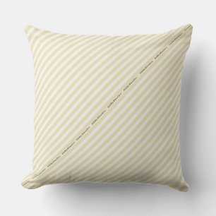 HAMbyWG - Pillow   - Beige White Stripe