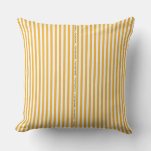 HAMbyWG - Pillow   - Orange White Stripe