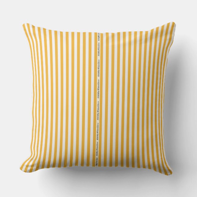 HAMbyWG - Pillow   - Orange White Stripe (Front)