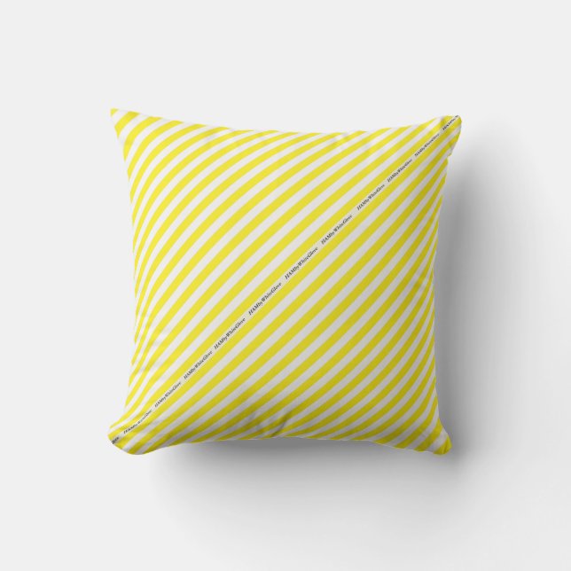 HAMbyWG - Pillow  - Yellow White Stripe (Front)