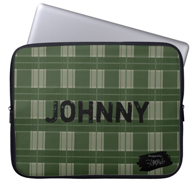 HAMbyWG - Plaid in any colour Laptop Sleeve (Front)