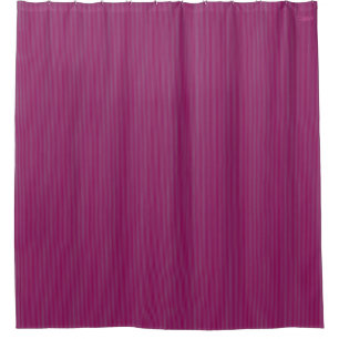 HAMbyWG Raspberry Fine Stripe Shower Curtain