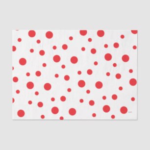 HAMbyWG Red Crazy Polka Dots Tissue Paper