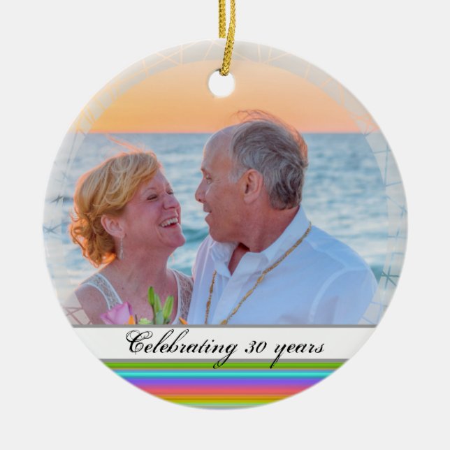 HAMbyWG  Round Ornament - Spectrum (Front)