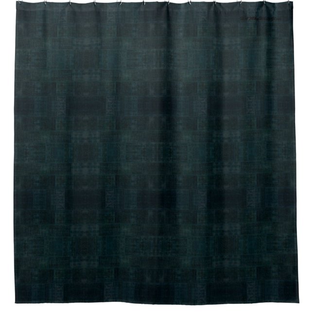 HAMbyWG - Shower Curtain - Distressed Teal (Front)