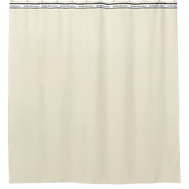HAMbyWG - Shower Curtain - Light Beige (Front)
