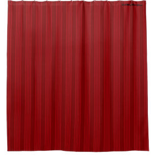 HAMbyWG - Shower Curtain - Red Rose Stripe