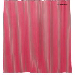 HAMbyWG - Shower Curtain - Stripe Melon Pink