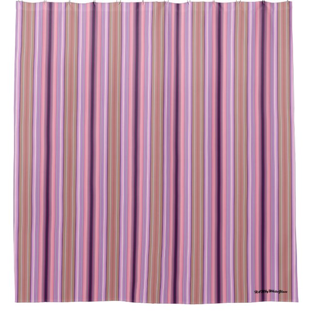 HAMbyWG Shower Curtains - Gradient "Rhubarb" (Front)
