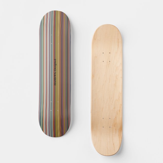 HAMbyWG - Skateboard - Clay Stripes (Front)