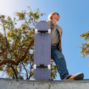 HAMbyWG - Skateboard - Lavender Needlepoint Look