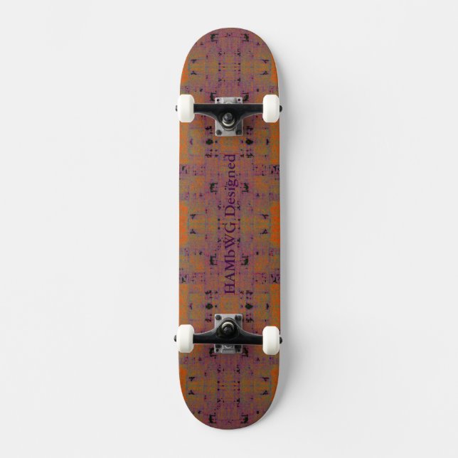 HAMbyWG - Skateboard - Orange Raspberry Distressed (Front)