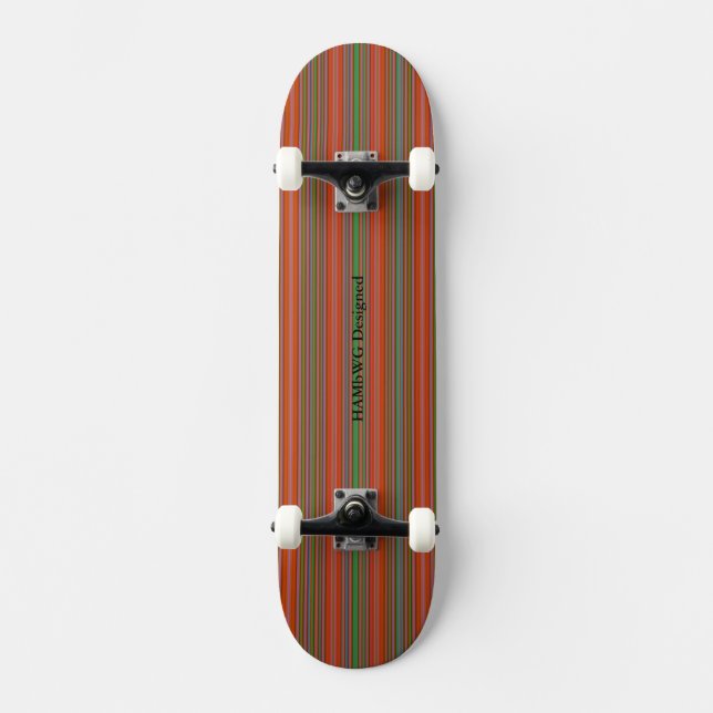 HAMbyWG - Skateboard - Stripes O/A/G (Front)