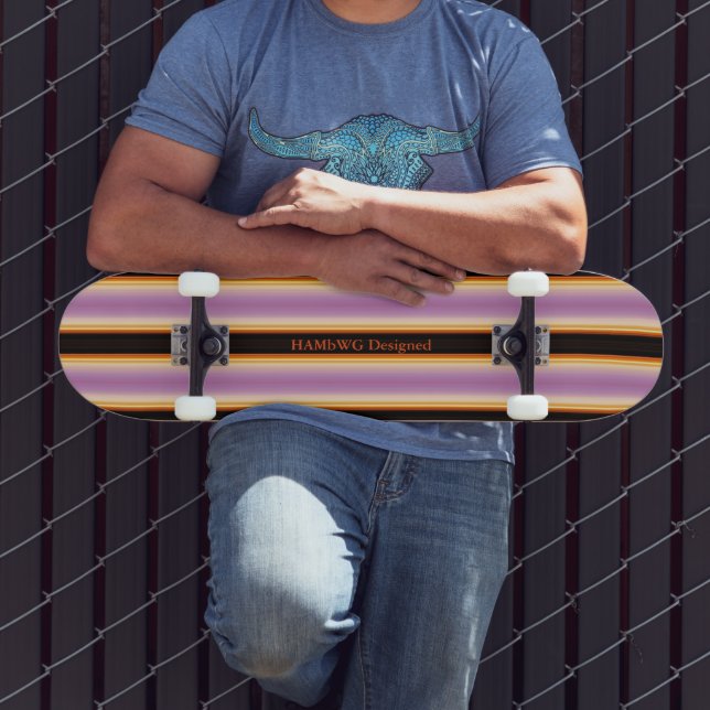 HAMbyWG - Skateboard - Violet Orange Black (Outdoor 3)
