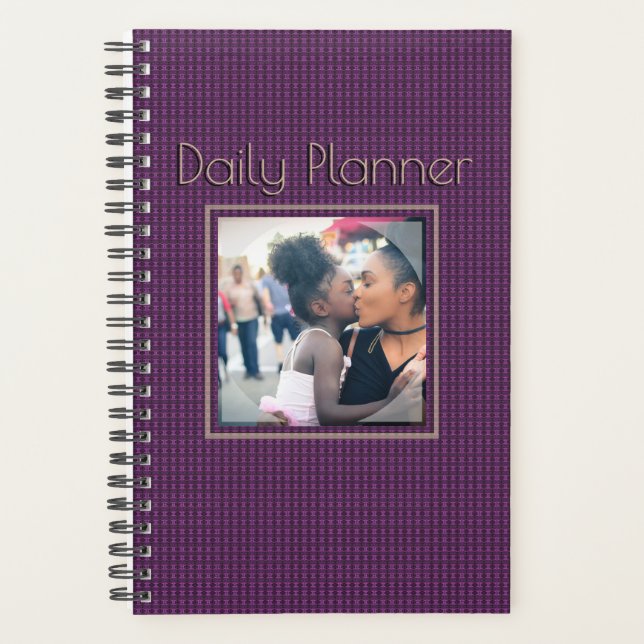 HAMbyWG - Small Daily Planner - Aemthyst Pattern (Front)