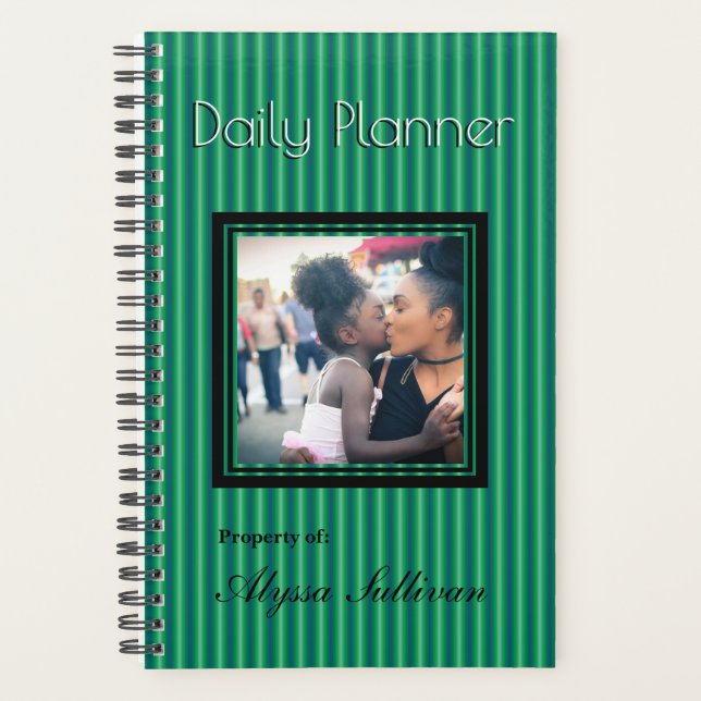 HAMbyWG - Small Daily Planner - Bright Kelly Green (Front)