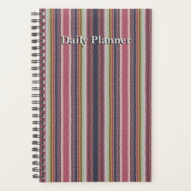 HAMbyWG - Small Daily Planner  Pink Teal (Front)