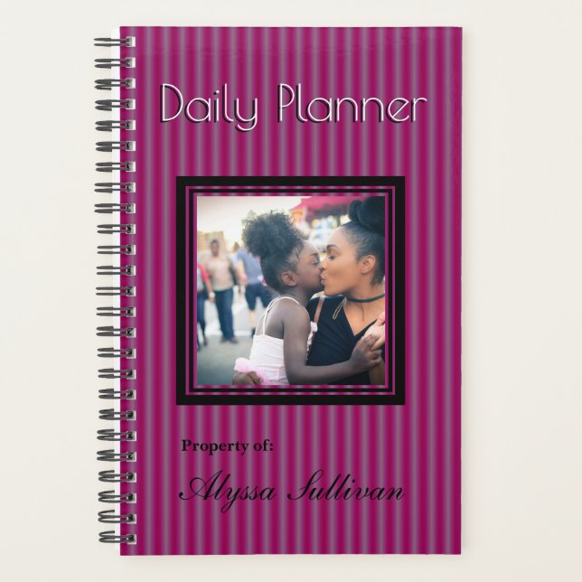 HAMbyWG - Small Daily Planner - Rich Magenta (Front)