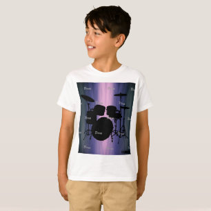HAMbyWG - T Shirt - Blue - Drums