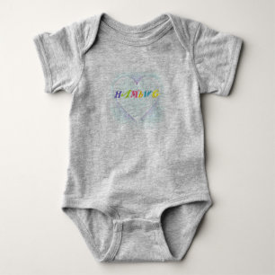 HAMbyWG - T-Shirt - HAMbWG Logo/Heart Baby Bodysuit