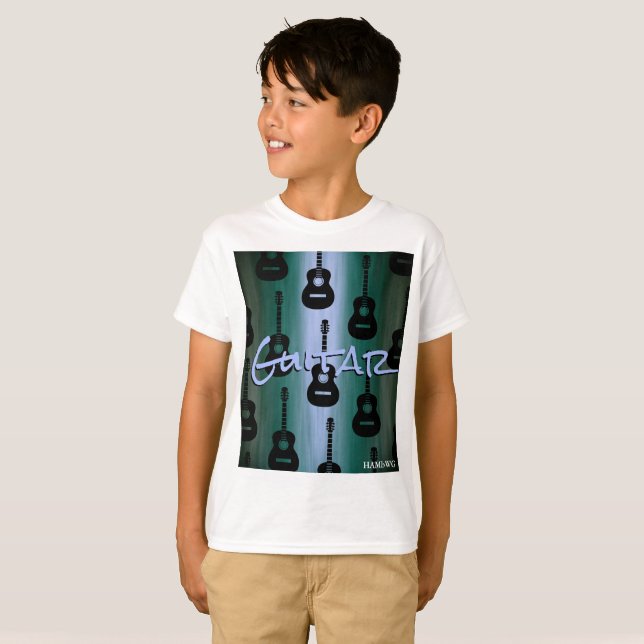 HAMbyWG -  T Shirt -  Multi-Colour -  Guitars (Front Full)