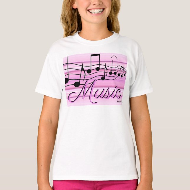 HAMbyWG -  T Shirt - Pink -  Music (Front)