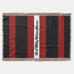 HAMbyWG - Throw Blanket Black & Rich Red