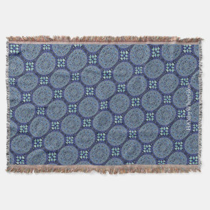 HAMbyWG - Throw Blanket - Blue Mandalas