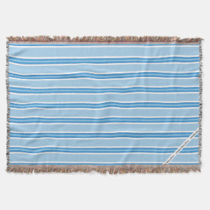 HAMbyWG - Throw Blanket - Blue & White Stripes