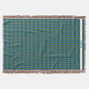 HAMbyWG Throw Blanket - Blues with pink & yellow