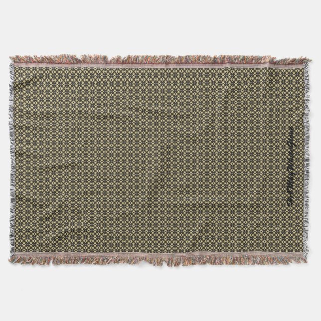 HAMbyWG - Throw Blanket - Gold & Black (Front)