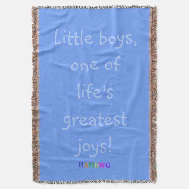 HAMbyWG - Throw Blanket - Little Boys (Front Vertical)