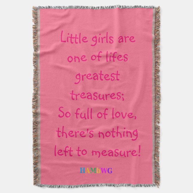 HAMbyWG - Throw Blanket - Little Girls... (Front Vertical)
