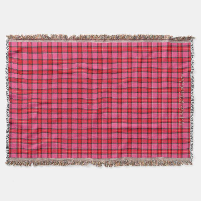 HAMbyWG - Throw Blanket - Pink/Red Plaid (Front)