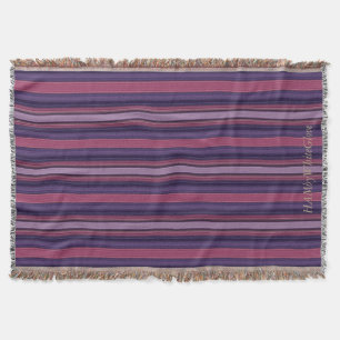 HAMbyWG - Throw Blanket - Purple/Raspberry Bars