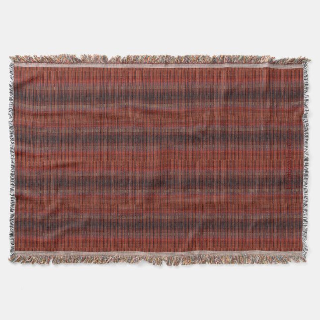 HAMbyWG - Throw Blanket - Red Fine Thread Look (Front)