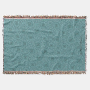 HAMbyWG - Throw Blanket - Turquoise Mandala