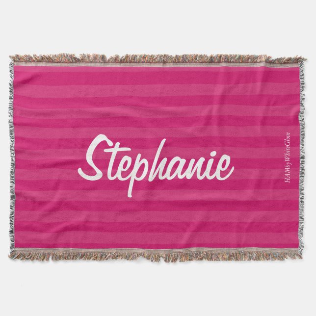HAMbyWG - Throw Blanket -Two/Tone Any Colour w Nam (Front)
