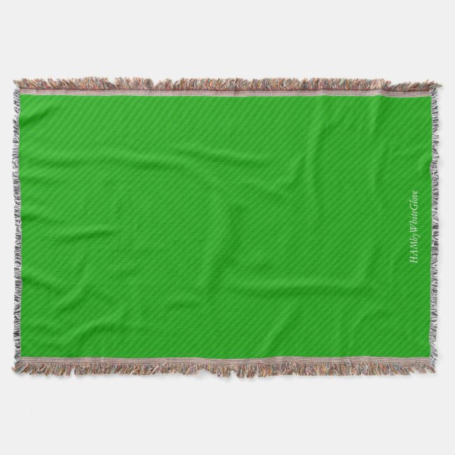 HAMbyWG - Throw Blanket - Two/Tone Brightest Green (Front)