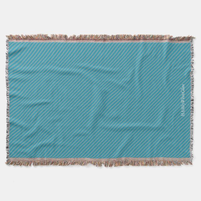 HAMbyWG - Throw Blanket - Two/Tone Teal (Front)