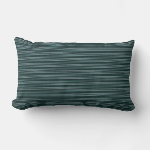 HAMbyWG - Throw or Lumbar Pillow - Teal Stripe