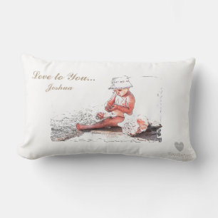 HAMbyWG - Throw Pillow - Baby on Beach