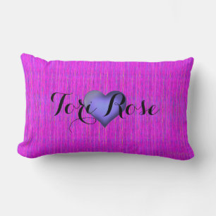 HAMbyWG - Throw Pillow - Pink Violet w Name